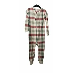 Modern Moments by‎ Gerber Christmas Plaid Fabric Zipper Sleeper Pajamas 4T_46